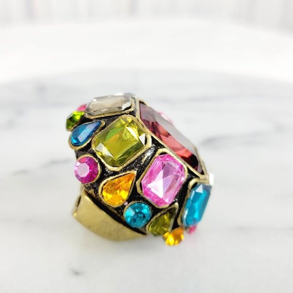 Chunky Jewel Gem Crystal Ring‎ - Picture 10 of 15